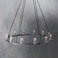 pauillac Clear Glass Round Chandelier 36