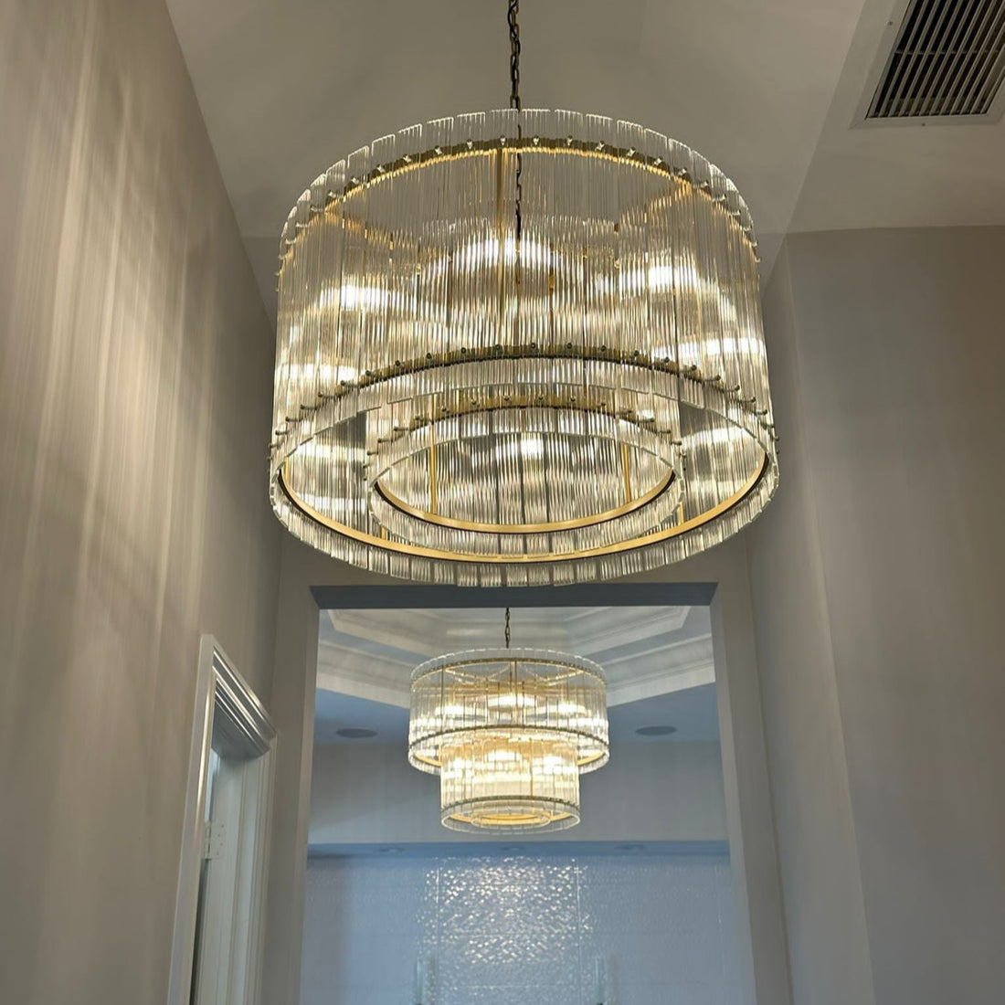 San Marco Two-Tier Round Chandelier  22" 37" 48" 60"