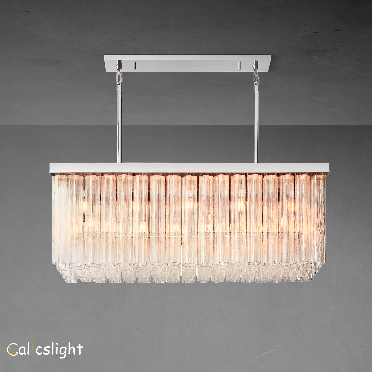 Cielo Rectangular Chandelier  54"/73"