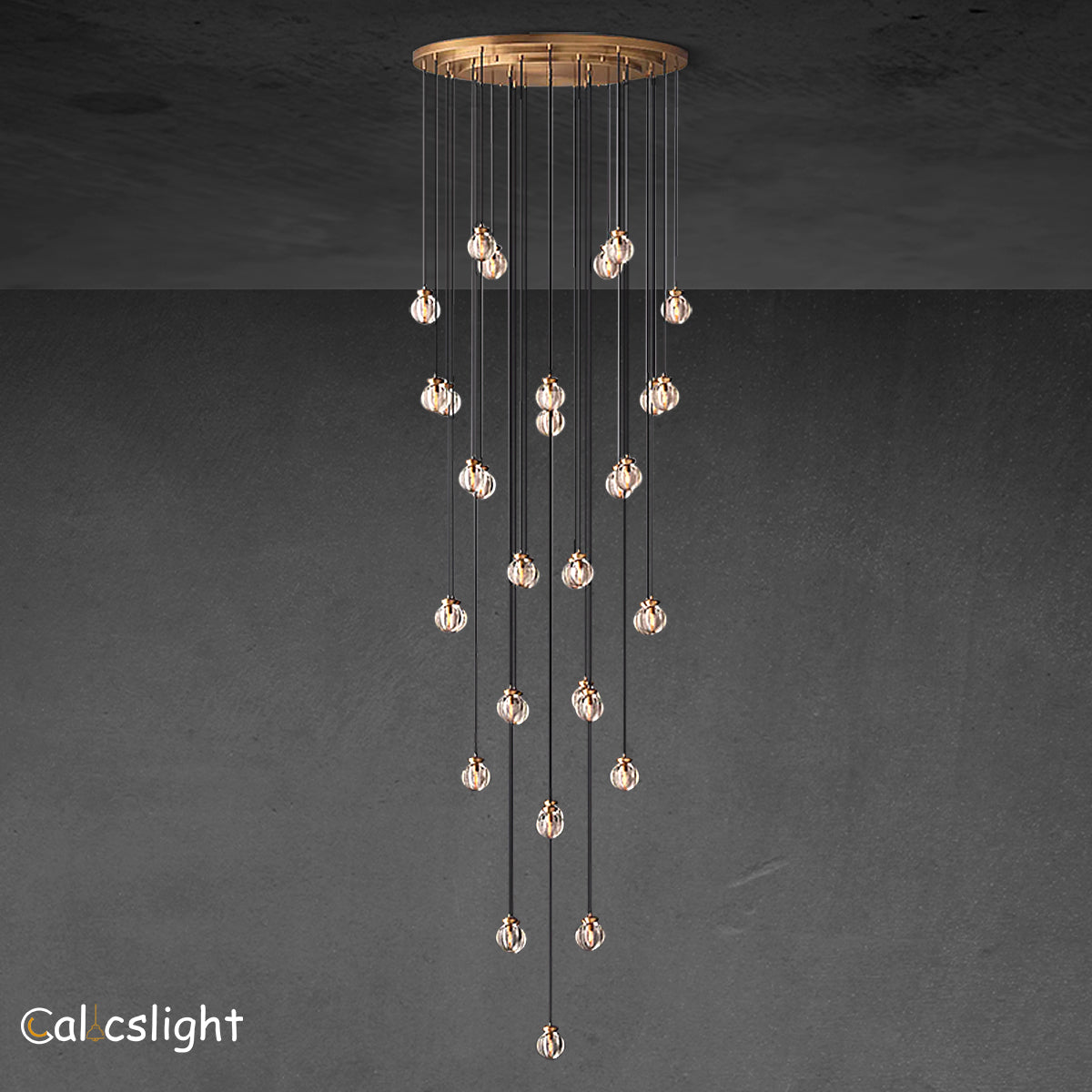 Pearl Round Chandelier 48"