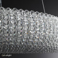 Halo Crystal Aperture Round Chandelier D59