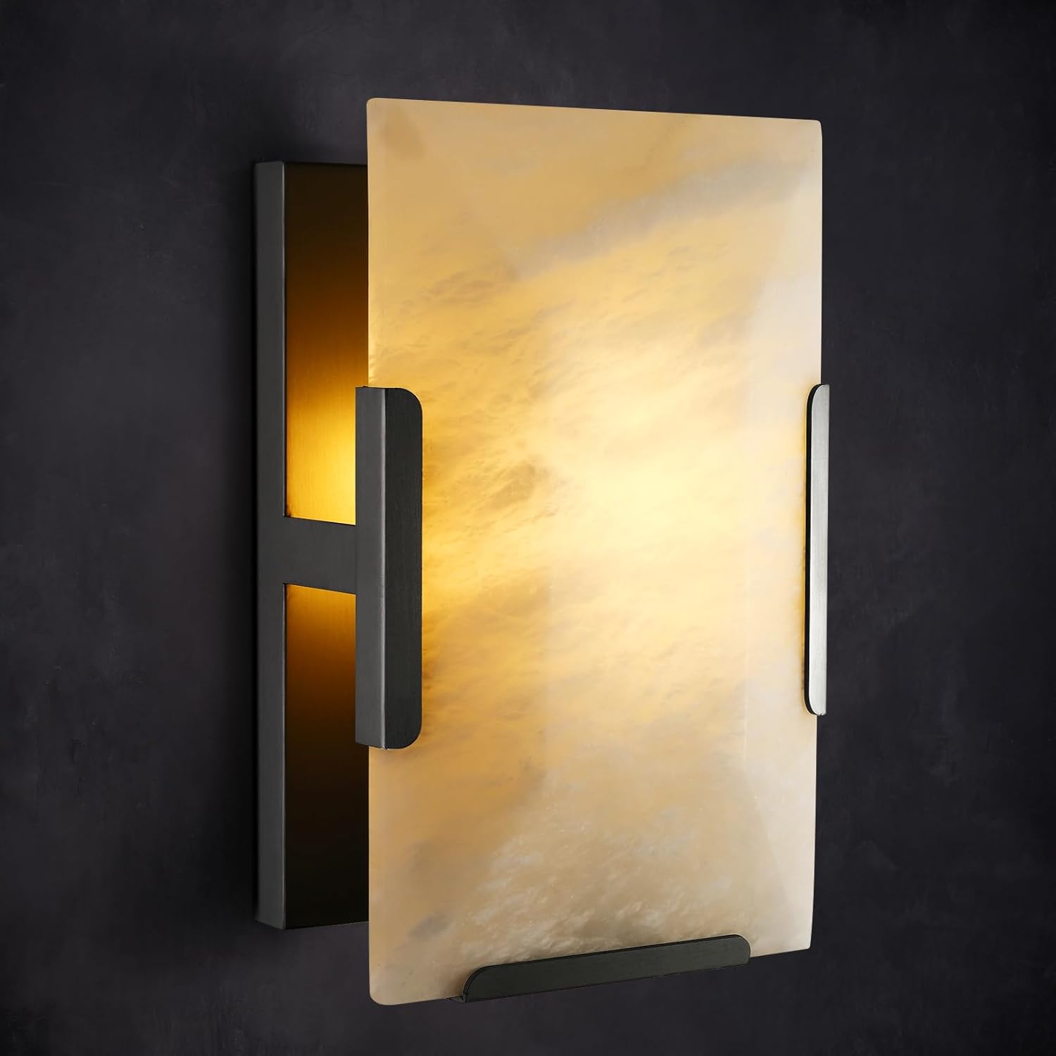 Alabaster Wall Sconces, Modern Marble Stone Sconces Wall Lighting - Fast Delivery-1-Luxehomezone