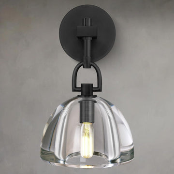 Botanist Cloche Crystal Wall Sconce