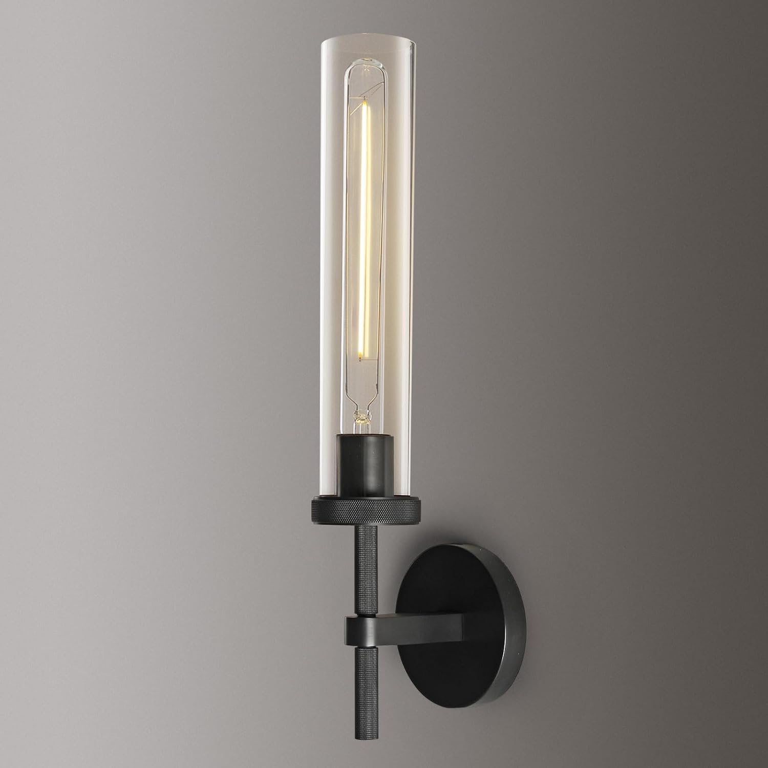 Knurled Glass Wall Sconces 1 Light