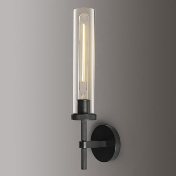 Knurled Glass Wall Sconces 1 Light