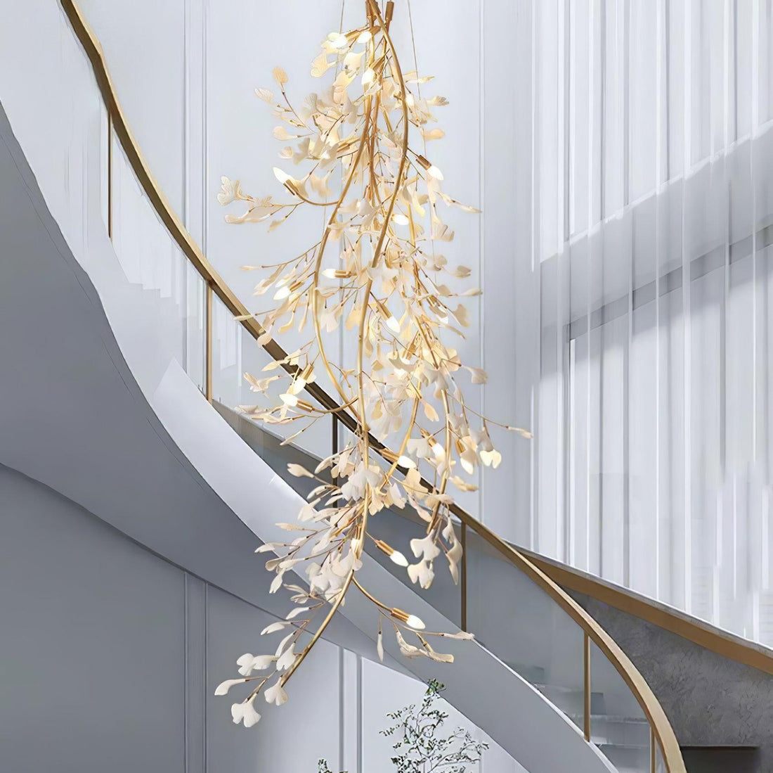 Ginkgo Long Branch Type Chandelier