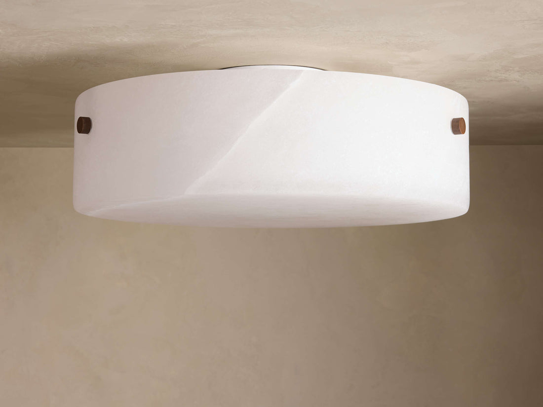 Chayla Alabaster Stone Flushmount