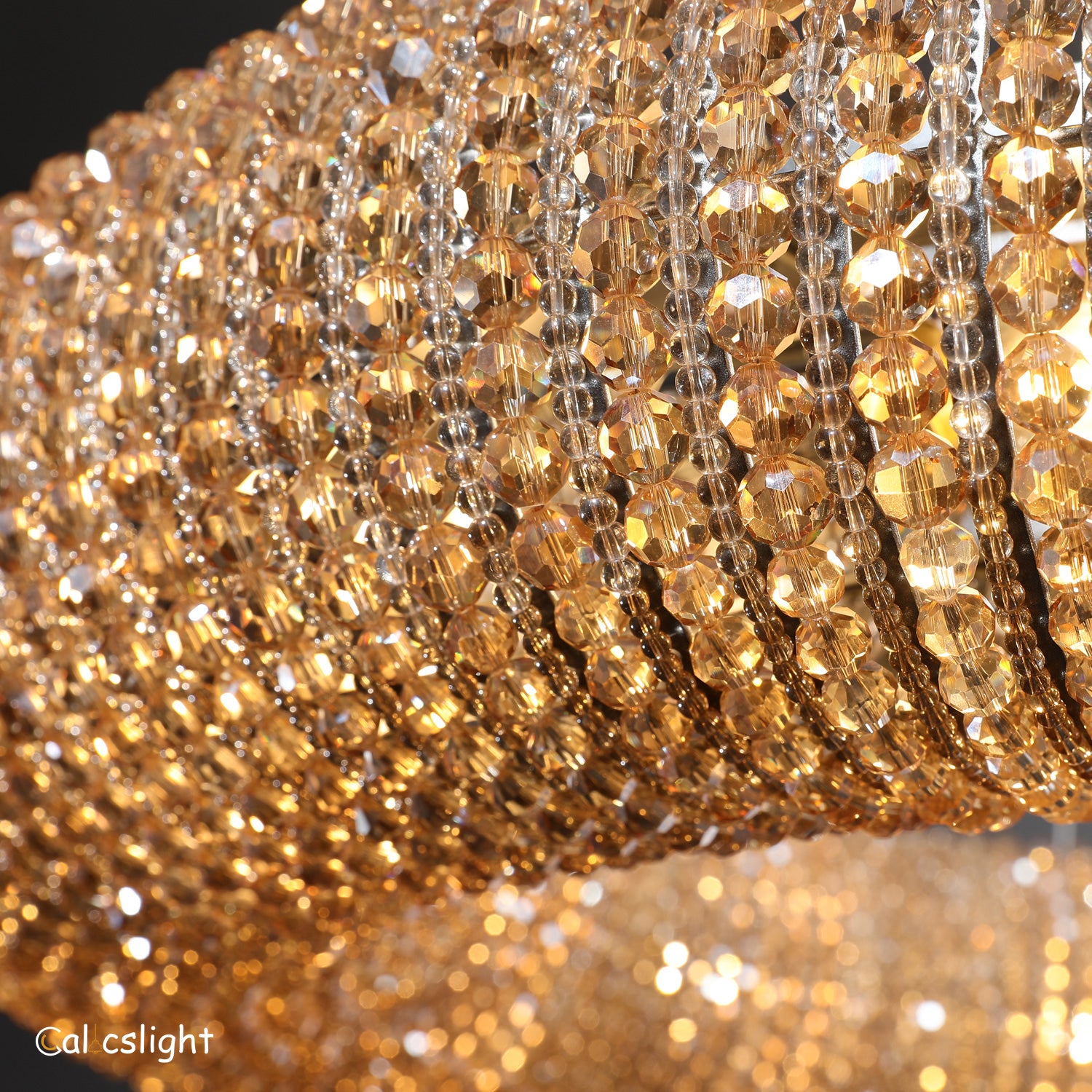 Halo Crystal Aperture Round Chandelier D59"