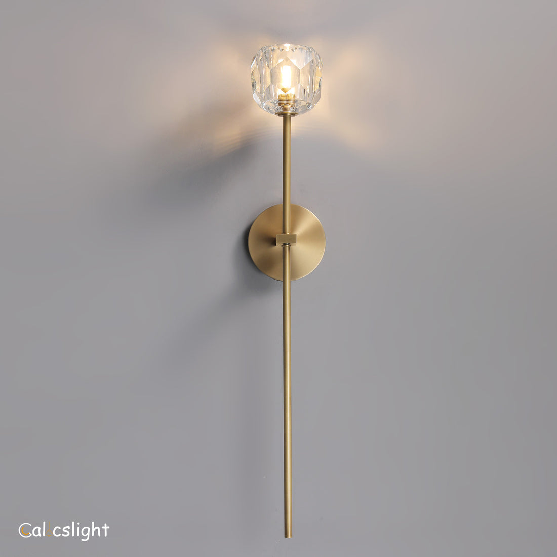 Bille De Clear Crystal Ball Wall Sconce 28"H