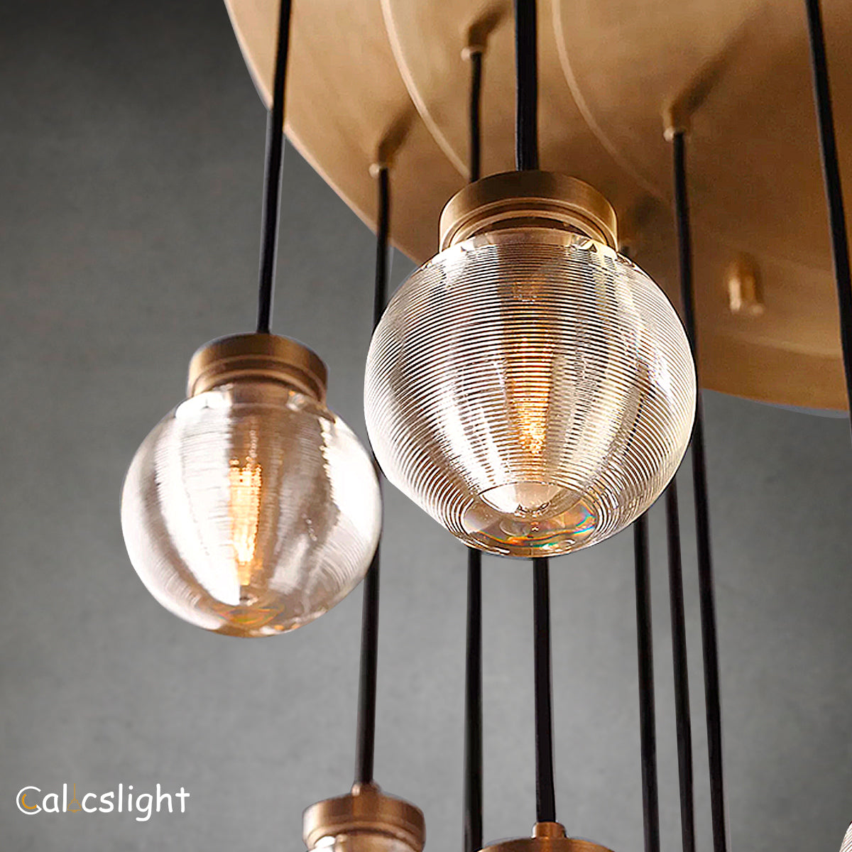 Pearl Round Chandelier 48"