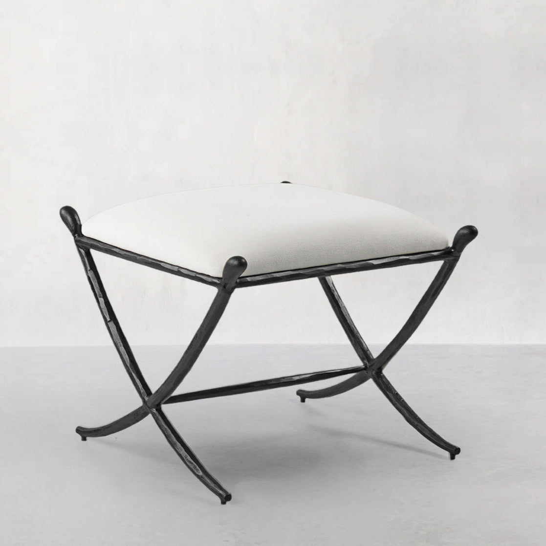 Thaddeus Horn Fabric Base Stool
