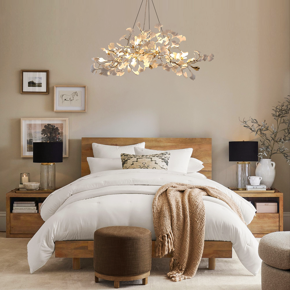 Ginkgo Chandelier Style N