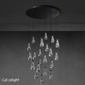 Raindrop Glass Round Chandelier 47