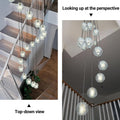 Large LED Pendant Chandeliers with Crystal Bubble Ball - Fast Delivery-1-Luxehomezone