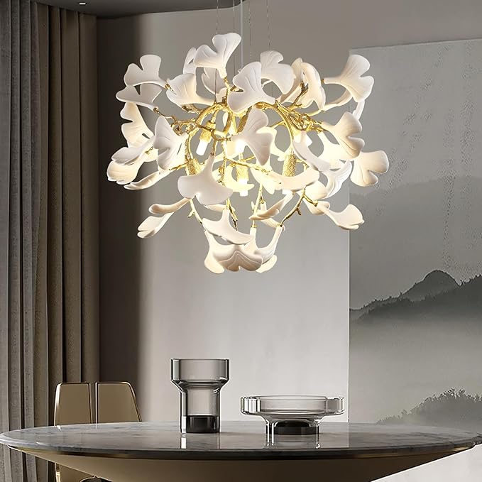 Ginkgo Round Chandelier 23.6''