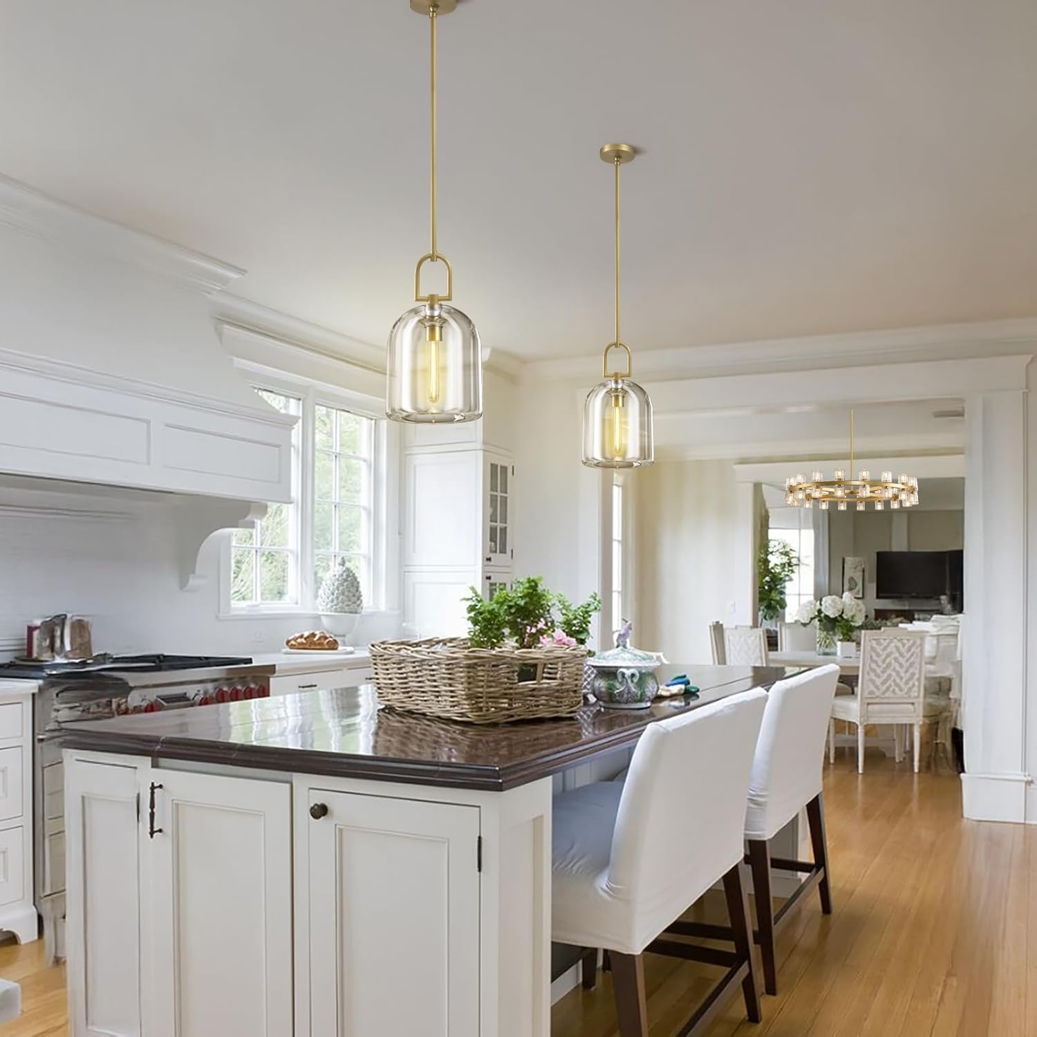 Modern Crystal Pendant Lights Kitchen Island