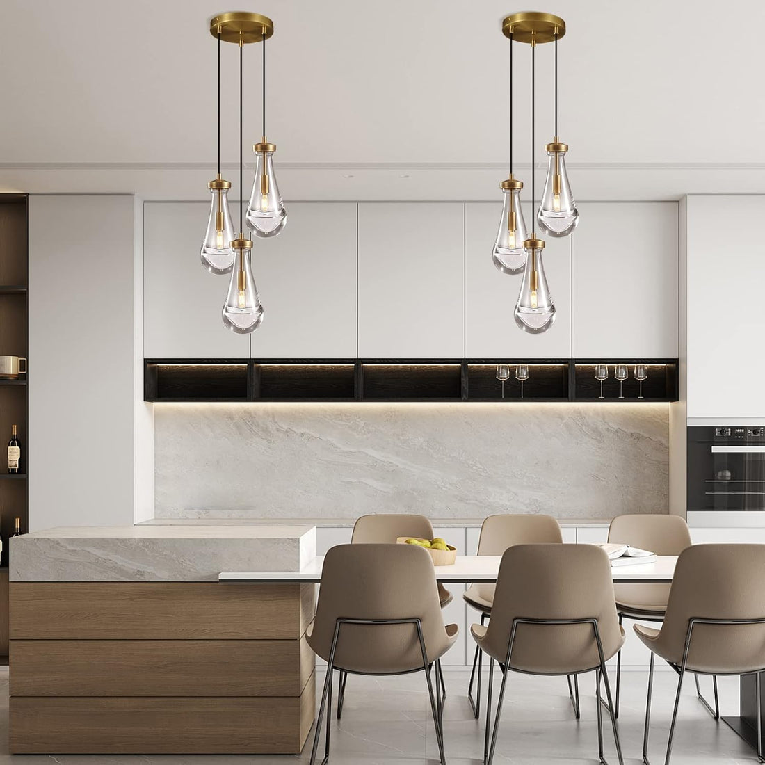 Raindrop Glass Pendant Lighting