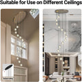 Large LED Pendant Chandeliers with Crystal Bubble Ball - Fast Delivery-1-Luxehomezone