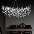Modern Silver Crystal Glass Tree Branchs Chandelier 55