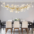 Rectangle Ceramic Ginkgo Leaf Chandelier 55