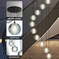 Large LED Pendant Chandeliers with Crystal Bubble Ball - Fast Delivery-1-Luxehomezone