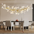 Rectangle Ceramic Ginkgo Leaf Chandelier 55