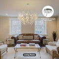Round Silver Tree Branche Chandelier48
