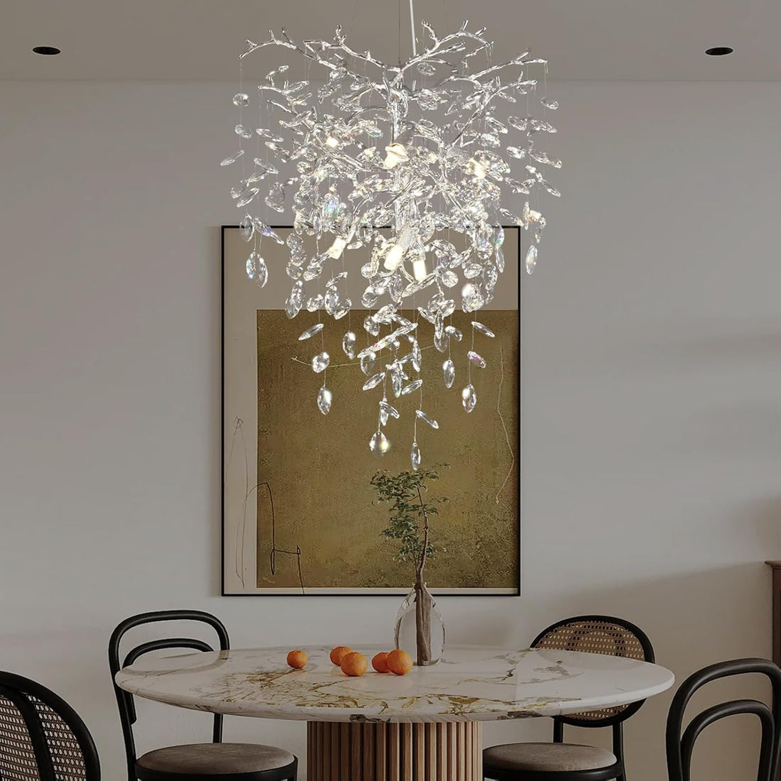 Modern Round Crystal Chandelier 21" 30" 40" - Fast Delivery-1-Luxehomezone