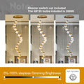 Alabaster High Ceiling Chandelier, Modern Staircase Chandeliers - Fast Delivery-1-Luxehomezone