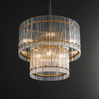 San Marco Two-Tier Round Chandelier  22" 37" 48" 60"