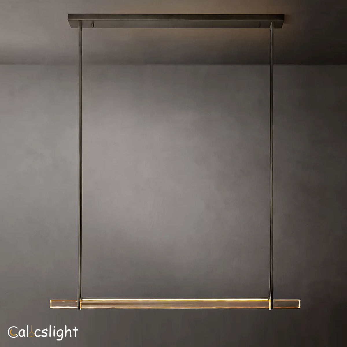 Audubon Crystal Single Bar Linear Chandelier 60"