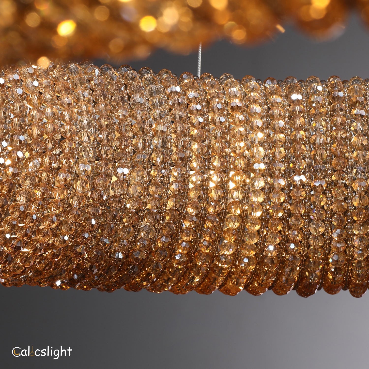 Halo Crystal Aperture Round Chandelier D59"