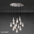 Raindrop Glass Round Chandelier 36