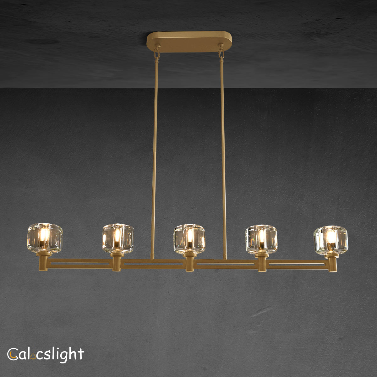 Durane Crystal Linear Chandelier 54"