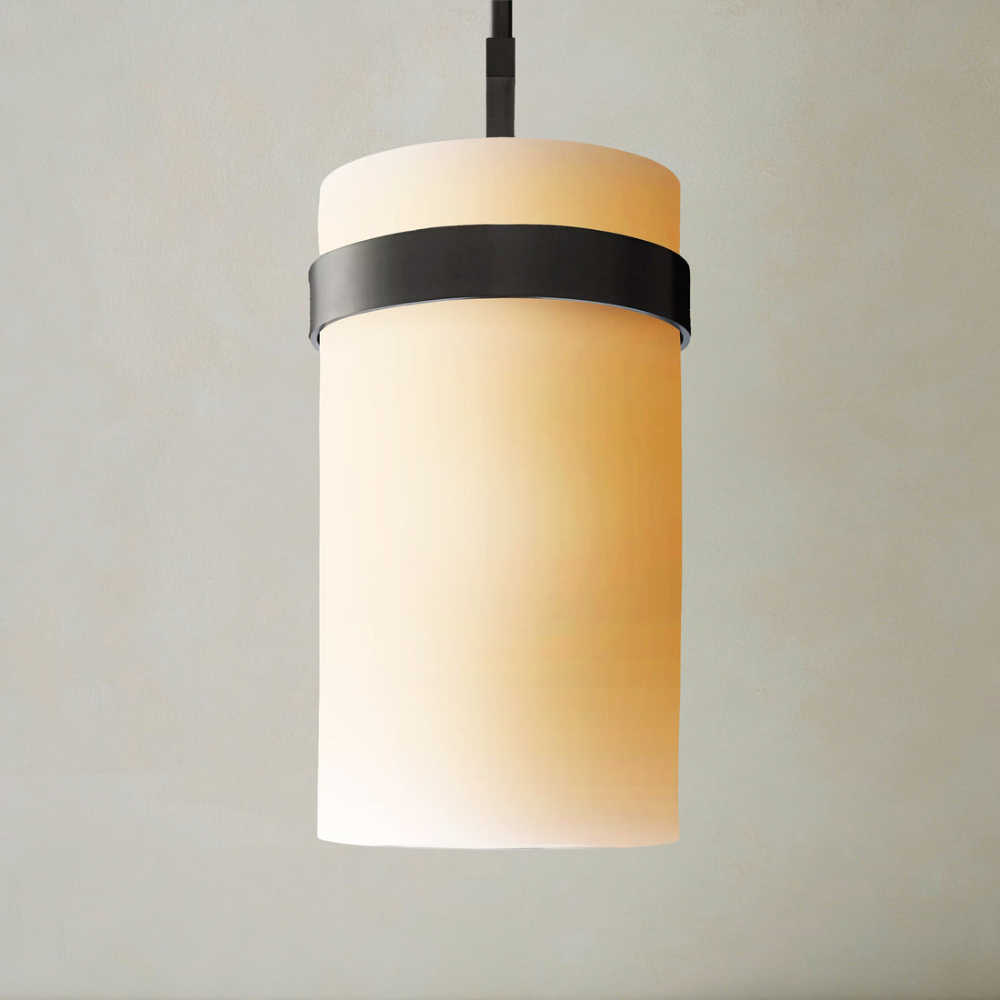 Ravelle Milk Glass Pendant 8"