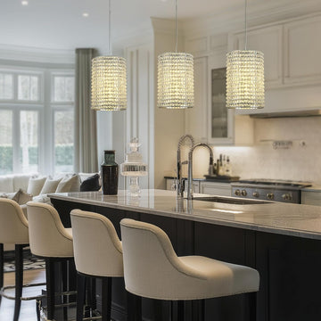 Smoke Grey Crystal Pendant Lights - Fast Delivery-1-Luxehomezone