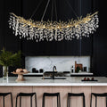 Modern Silver Crystal Glass Tree Branchs Chandelier 55