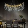 Modern Silver Crystal Glass Tree Branchs Chandelier 55