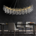 Modern Silver Crystal Glass Tree Branchs Chandelier 55