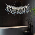 Modern Silver Crystal Glass Tree Branchs Chandelier 55