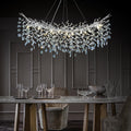 Modern Silver Crystal Glass Tree Branchs Chandelier 55