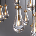 Raindrop Glass Round Chandelier 47