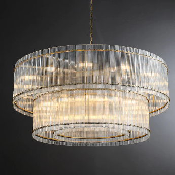 San Marco Two-Tier Round Chandelier  22" 37" 48" 60"