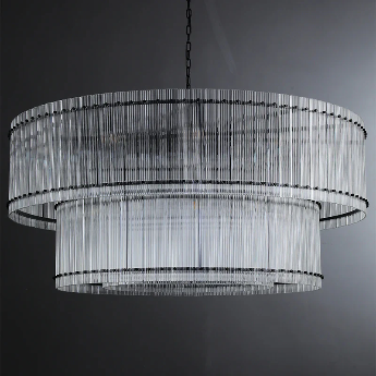 San Marco Two-Tier Round Chandelier  22" 37" 48" 60"