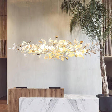 Ginkgo Ceramics Linear Chandelier