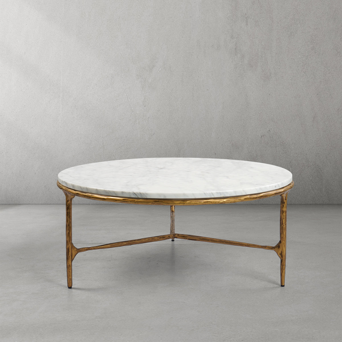 Thaddeus Marble Round Coffee Table 3 Table Legs 35"