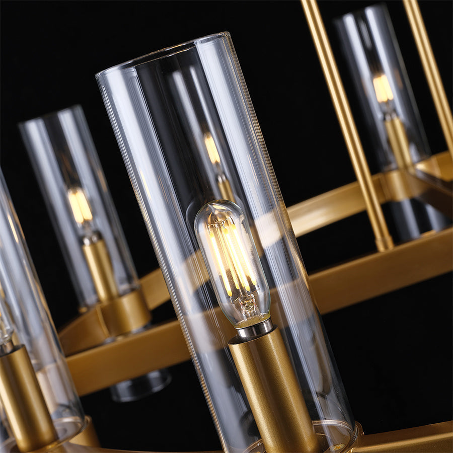 Farmhouse Wagon Wheel Chandelier 60" 70" - Fast Delivery- Chandelier1-Luxehomezone