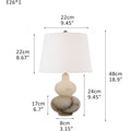 Modern Living Room Lota Small Table Lamp Height 16