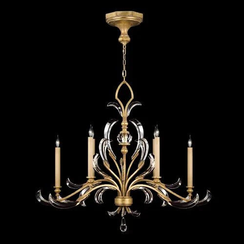 Alice Candle Oblong Chandelier 44"