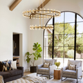 Arcachon Crystal 2-Tier Round Chandelier 60